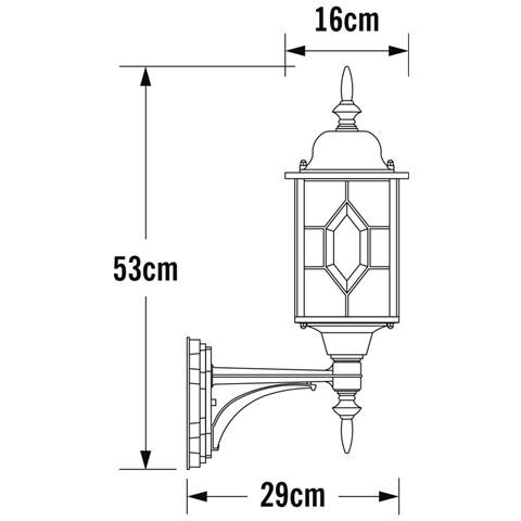 Lampada da Parete Milano Luce verso Alto Nero e Argento - Foto 2