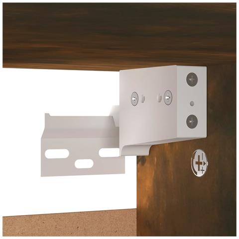 Scarpiera Rovere Fumo 60x35x70 Cm In Legno Multistrato - Foto 13