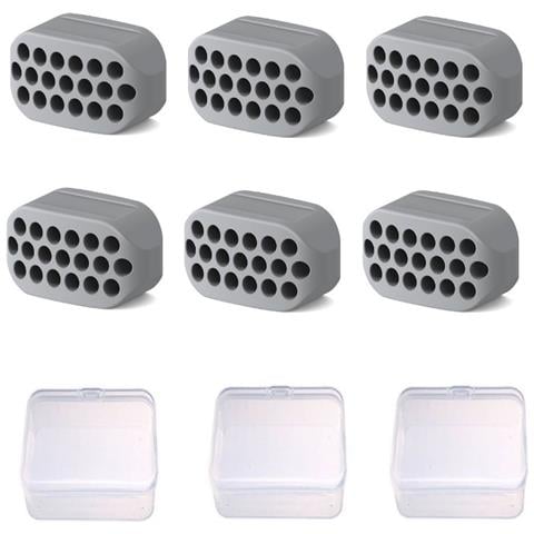 Esercitatore Jawline Silicone Per Trainer Mascella Con Scatole Di Immagazzinaggio Confezione Da 6 - Foto 1