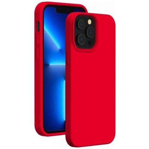 Cover Per Iphone 13 Pro Max Rigida Ed Elegante In Silicone Soft Touch, Rosso - Foto 1