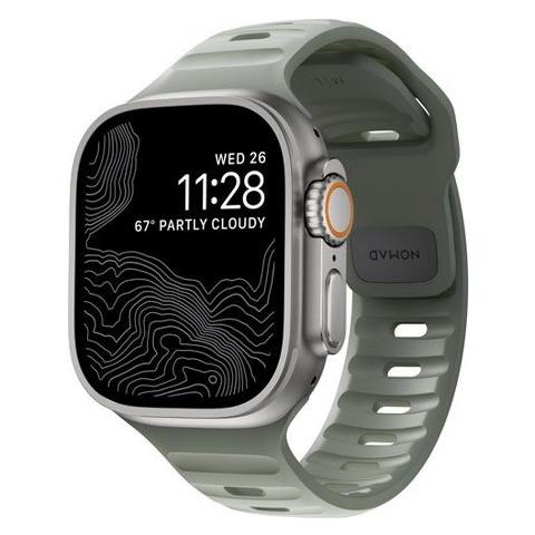 Cinturino Strap Sportivo Apple Watch 42-44-45-49mm Costal Rock, Verde - Foto 1