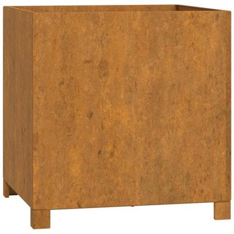 Fioriera Con Gambe Ruggine 49x47x50 Cm Acciaio Corten - Foto 1