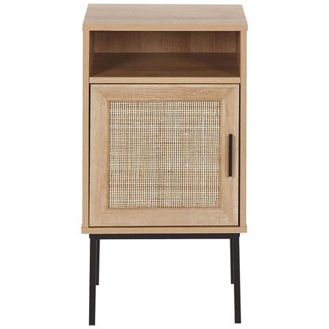Comodino Legno Chiaro E Nero 40 X 40 Cm Pasco - Foto 2