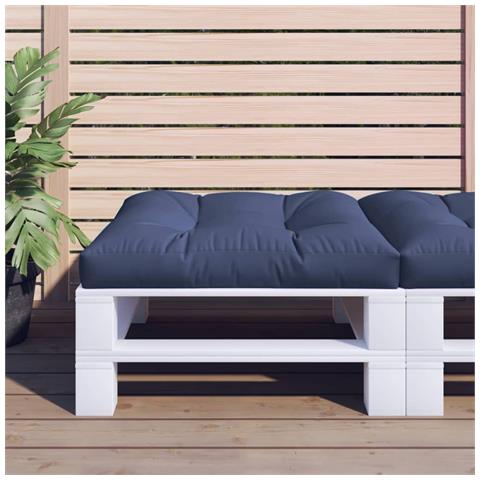Cuscino Per Pallet Blu Marino 70x70x12 Cm In Tessuto - Foto 1