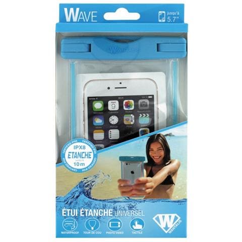 Custodia Impermeabile Ipx8 Immersione 10 Metri Taglia Universale, Blu - Foto 2