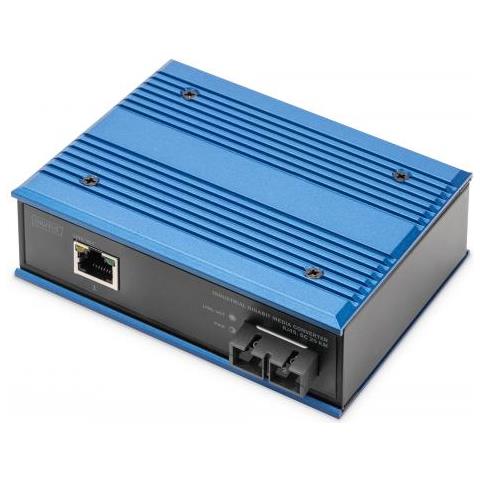 Dn-652102-1 Convertitore Multimediale Di Rete 1000 Mbit /s 1310 Nm Modalità Singola Nero, Blu - Foto 1