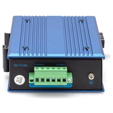 Dn-652102-1 Convertitore Multimediale Di Rete 1000 Mbit /s 1310 Nm Modalità Singola Nero, Blu - Foto 3