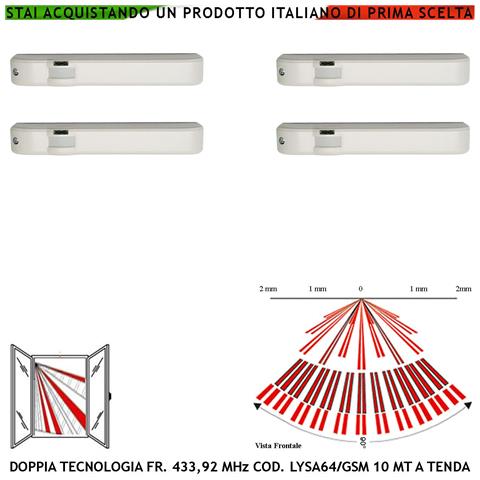 Sensore Magnetico Wireless Rilevatore Sismico Regolabile Bianco Per Antifurto Ingresso Nc E Contaimpulsi Per Switchall - Foto 1