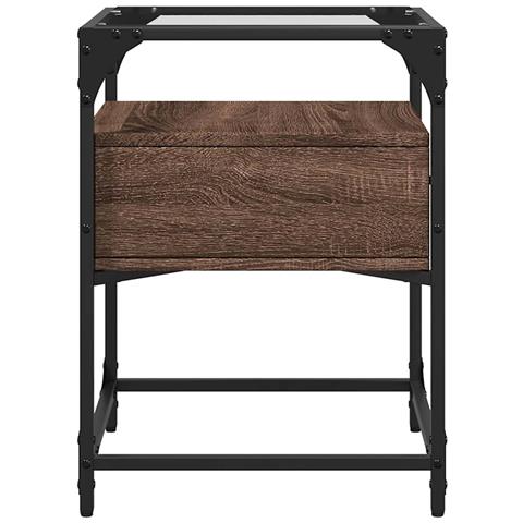 Comodini 2 Pz Rovere Marrone 40x40x55 Cm In Legno Multistrato - Foto 10