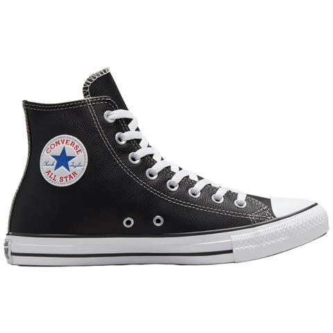 Chuck Taylor Hi Leather 132170c, Unisex, Nero, 35 - Foto 1