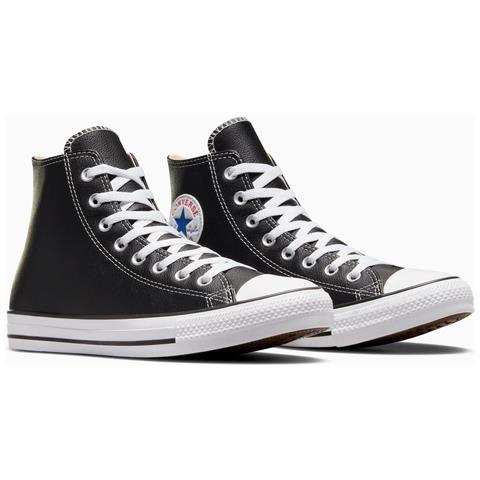 Chuck Taylor Hi Leather 132170c, Unisex, Nero, 35 - Foto 7