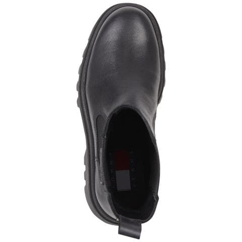 Fashion Chelsea Booties Stivaletti Pelle Scarpe Donna Nero Eu 38, En0en02295 Bds - Foto 3