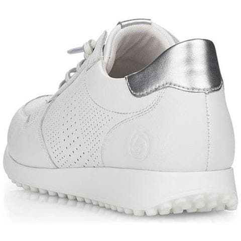Leisure Trainers White Sneakers Pelle Scarpe Donna Bianco Eu 40, D3100-80 - Foto 3