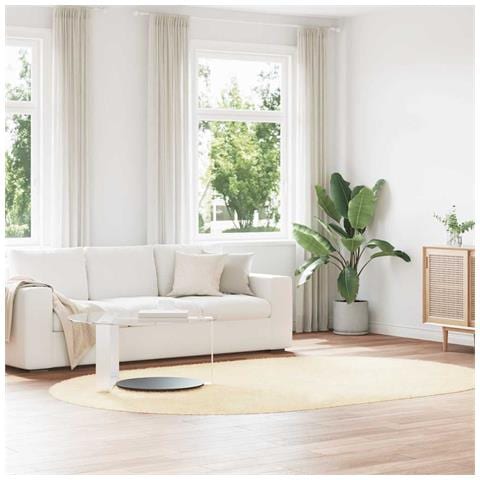 Tappeto Shaggy a Pelo Lungo NAVARRA Crema 300x200 cm poliestere - Foto 1