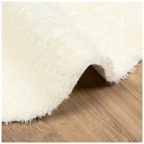 Tappeto Shaggy a Pelo Lungo NAVARRA Crema 300x200 cm poliestere - Foto 9