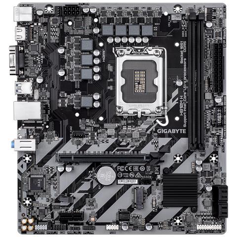 H810M H Scheda madre - CPU Intel Core Ultra (Serie 2), VRM a 4+1+2 fasi, fino a 6400 MHz DDR5, 1xPCIe 4.0 M. 2, LAN 1GbE, USB 3.2 Gen 1 - Foto 2
