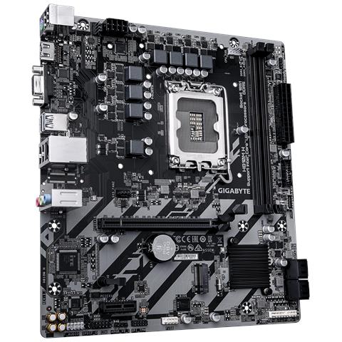 H810M H Scheda madre - CPU Intel Core Ultra (Serie 2), VRM a 4+1+2 fasi, fino a 6400 MHz DDR5, 1xPCIe 4.0 M. 2, LAN 1GbE, USB 3.2 Gen 1 - Foto 4