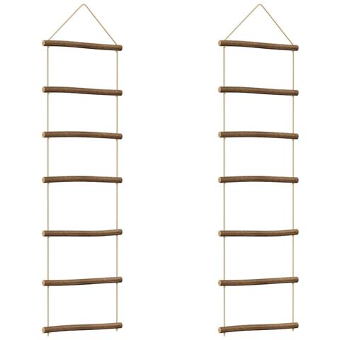 Decorazioni Parete A Forma Di Scala 2 Pz 30x100cm Ramo Naturale - Foto 2