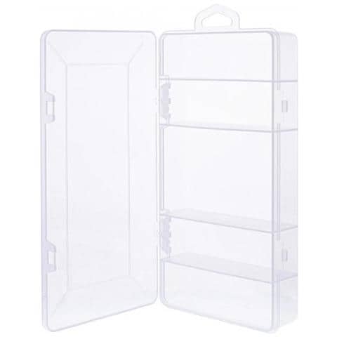 Box Portaminuteria, Plastica Trasparente. 206x107x33mm, 5 Slot - Foto 1