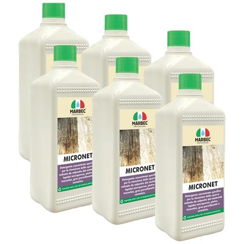 Micronet 1ltx6pz - Detergente Per Gres Porcellanato E Pietre - Foto 1