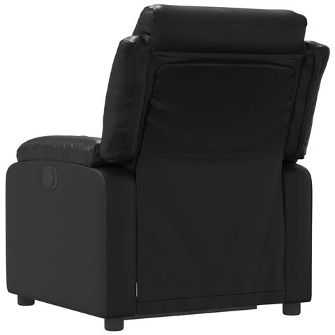 Poltrona Reclinabile Nera In Similpelle - Foto 2