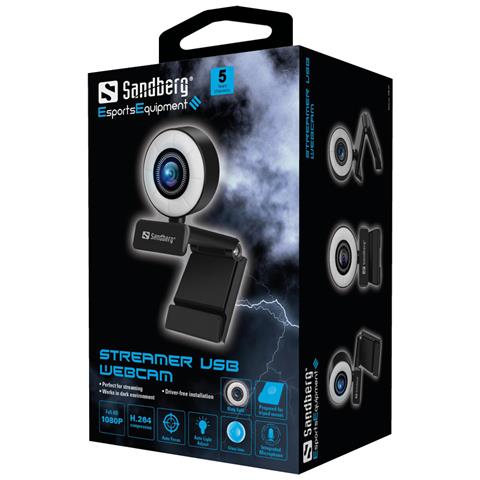 134-21 webcam 2 MP 1920 x 1080 Pixel USB 2.0 Nero - Foto 4