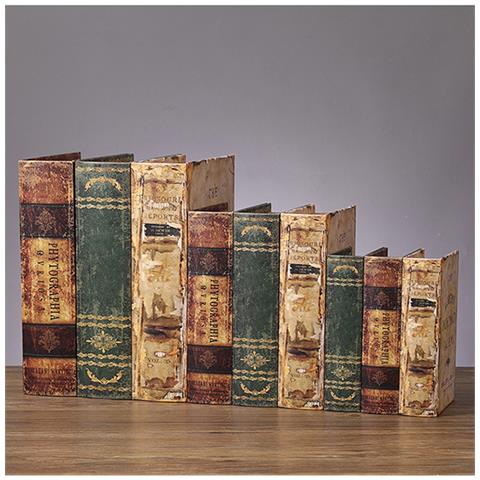 Elegante Scatola Portaoggetti A Forma Di Libro Finto - Per L'arredamento Della Casa  M - Foto 2