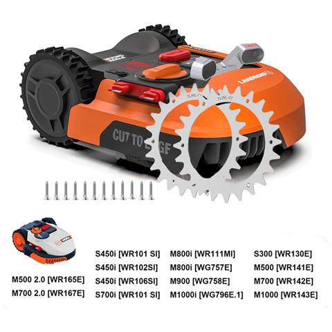 Punte Di Trazione Argentate Per Robot Tagliaerba Worx Landroid - Foto 4