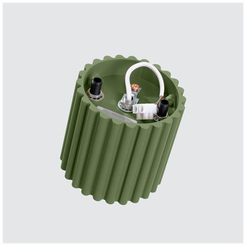 Lampada Da Soffitto Aura 1 Verde Oliva Gu10 Sl. 1794 - Minimalist Lampada A Soffitto Verde Oliva 10x10x10 Cm - Foto 8