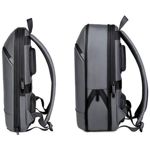 Zaino Per Laptop Da Lavoro Commuter - Resistente All'acqua, Grande Capacità 15.6 Pollici Darkgrey - Foto 7
