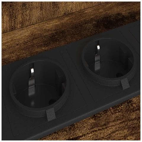 Armadio da Notte 2 pcs Rovere fumo 38 x 31 x 61 cm - Foto 9