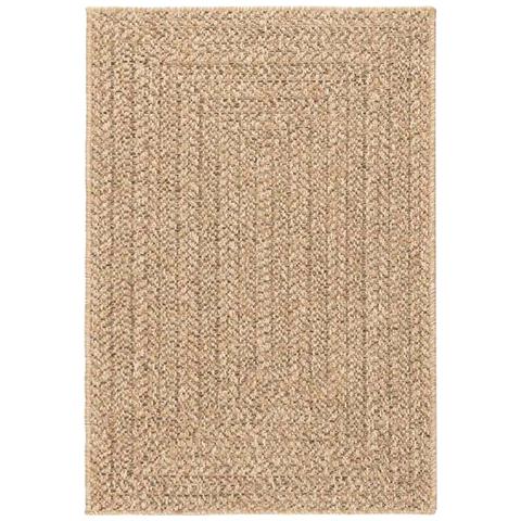 Tappeto ZIZUR Beige 100x200 cm Aspetto Iuta Interni ed Esterni - Foto 2