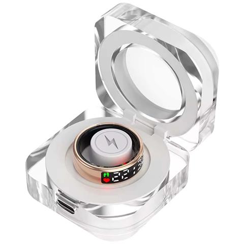 Anello Connesso Taglia 8 Modello Saturn Con Schermo Led E Custodia Di Ricarica - Foto 2