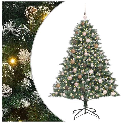 Albero di Natale artificiale con 300 LED Verde 180 cm - Foto 1