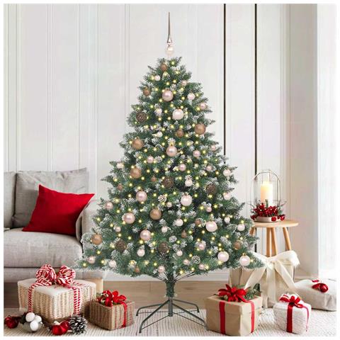 Albero di Natale artificiale con 300 LED Verde 180 cm - Foto 2
