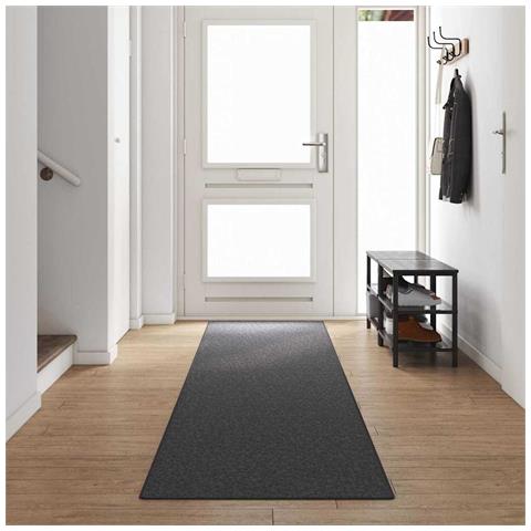 Runner in Moquette Grigio scuro 80 x 500 cm 100% Polipropilene - Foto 2