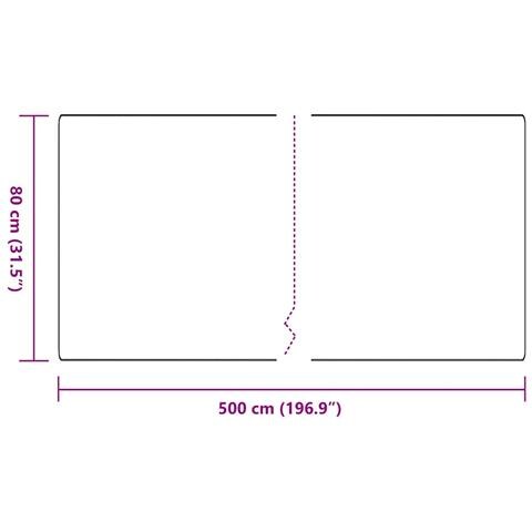 Runner in Moquette Grigio scuro 80 x 500 cm 100% Polipropilene - Foto 8