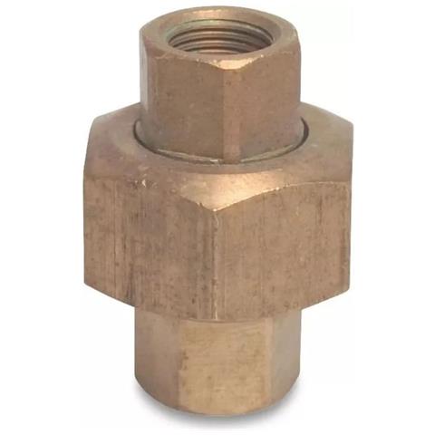 Raccordo Ottone 1 Pollice Ghiera Ottone Filettata Per Impianti Idraulici - Foto 1