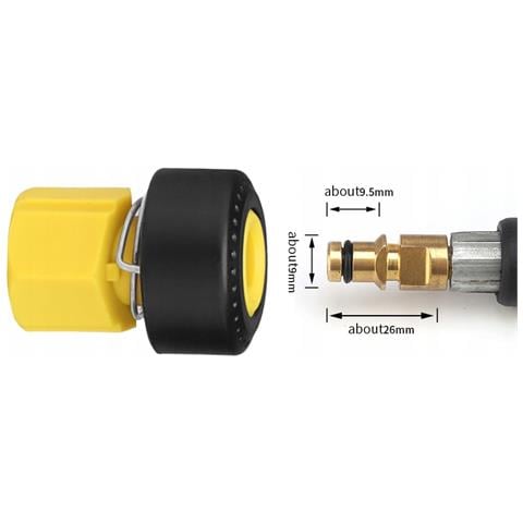 Adattatore M22 A Click Per Idropulitrice Compatibile Con Kärcher K2-k7 - Filettatura M22x1,5 | Montaggio Facile | Materiale Resistente - Foto 2