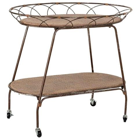 Scaffale Espositivo In Metallo Marroni, 84,46x48,26x73,03h Cm - Foto 1
