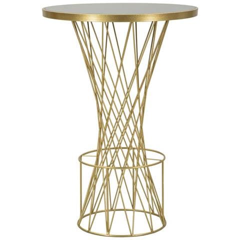 Tavolino Vkh805-oro-metallo-70x70x103 Cm - Foto 1