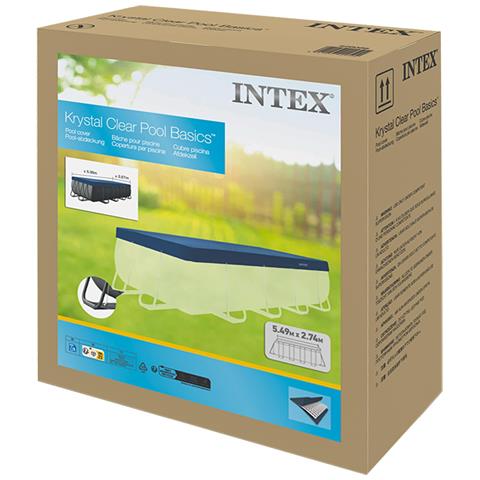 Copertura per piscina 549 x 274 cm Rettangolare PVC e PET - Foto 3
