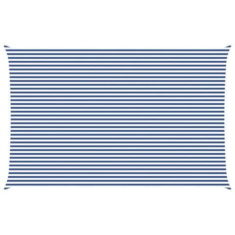 Vela da ombra solare Blu e Bianco 8 x 5 m - Foto 1