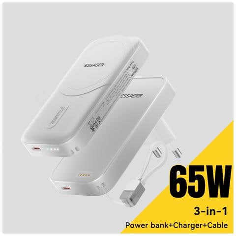 Power Bank - Bianco, 5000 mAh - Foto 2