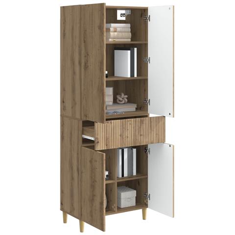 Set di armadi 2 pcs 66 x 34,5 x 90 cm Legno ingegnerizzato - Foto 2