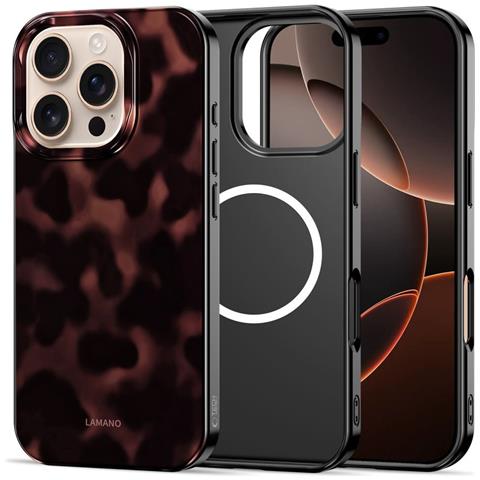 Custodia Per Iphone 16 Pro Max Con Magsafe Nera E Rossa - Foto 1