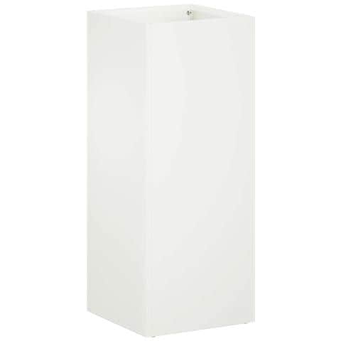 Vaso da giardino Bianco 20 x 20 x 40 cm - Foto 1