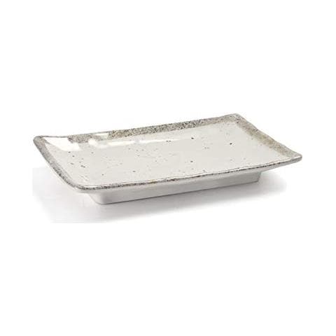 63834 - Piatto da portata rettangolare in melamina, senza BPA, 30,8x21,6x3,5 cm - Foto 1