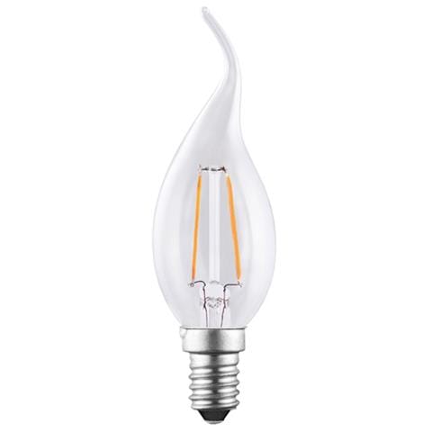 E14 2W, Lampada Colpo Di Vento Bt35 A Filamento Led, Luce Calda 2700K, 180 Lumen - Foto 1