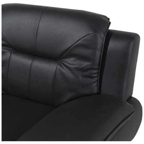 Poltrona In Pelle Sintetica Nera Leira - Foto 32